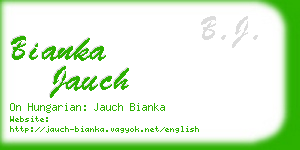 bianka jauch business card